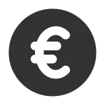 Euro Circle SVG Icon